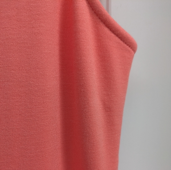 Lands' End Coral V-Neck Midi Dress - Picture 6 of 6